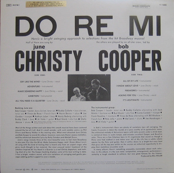 Release: Do-Re-Mi (A Modern Interpretation Of The Hit Broadway Musical)-Vinyl-Spain-1985-054 2607961, T 1586-2605843