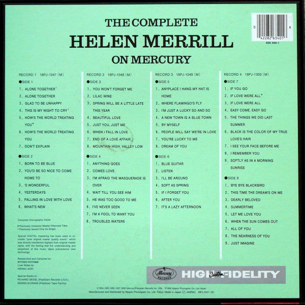 The Complete Helen Merrill On Mercury