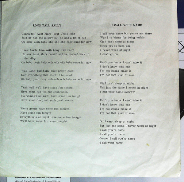 Long Tall Sally / I Call Your Name