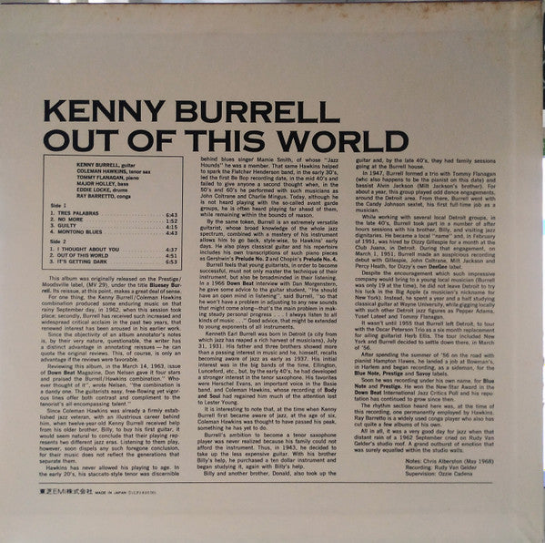 Release: Bluesey Burrell-Vinyl-Japan-1975-LPJ-80050-12540710