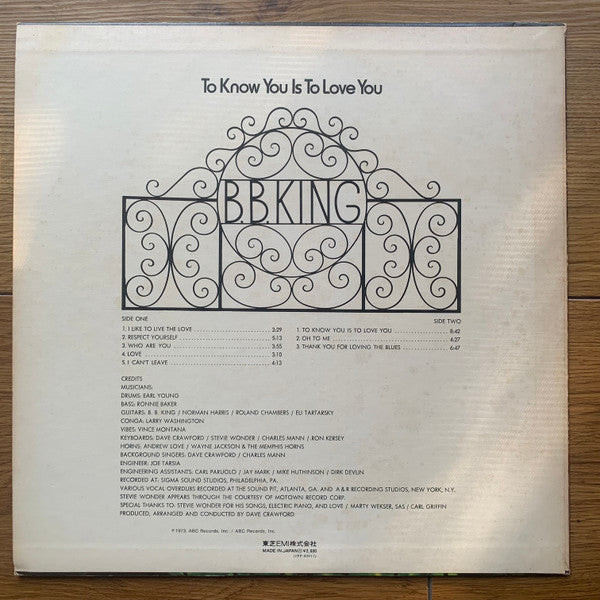 To Know You Is To Love You