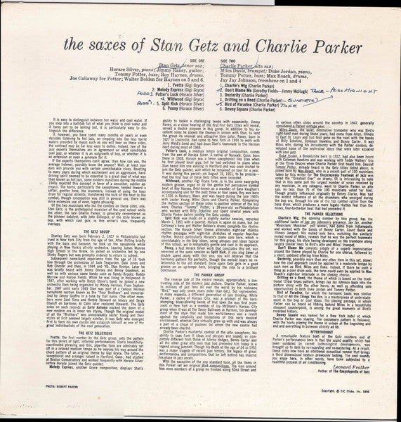 The Saxes Of Stan Getz And Charlie Parker