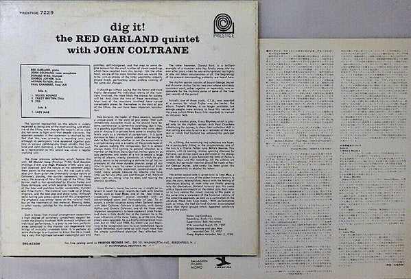 Release: Dig It!-Vinyl-Japan-1977-SMJ-6550M, SMJ-6550Ⓜ, PR 7229-27010821