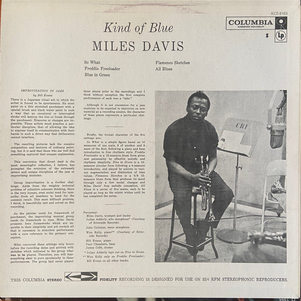 Release: Kind Of Blue-Vinyl-US-1977-PC 8163, KCS 8163-14941831