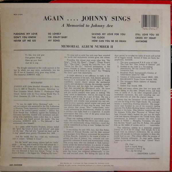 Johnny Ace Memorial Album