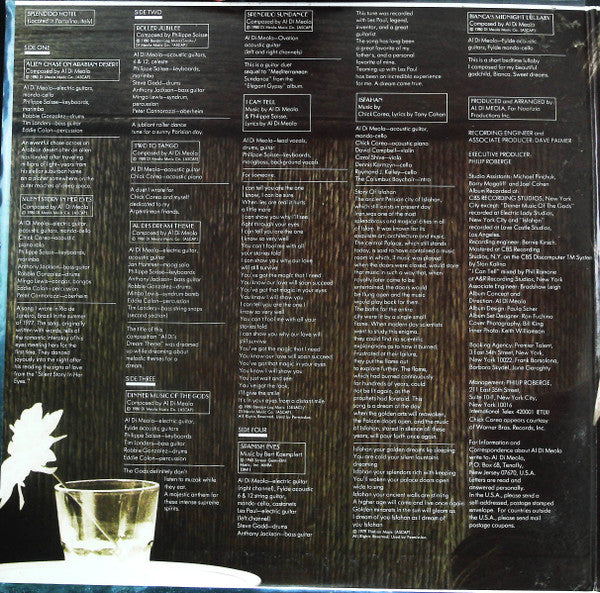 Release: Splendido Hotel-Vinyl-Japan-1980-40AP 1891~2-25126957