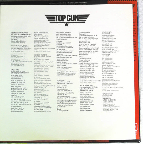 Top Gun Original Motion Picture Soundtrack
