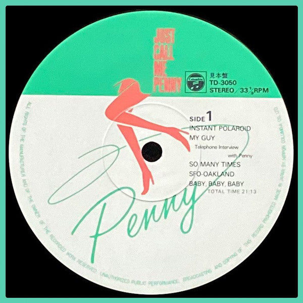 Release: Just Call Me Penny-Vinyl-Japan-1981-TD-3050-10363191