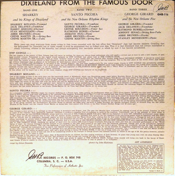 Dixieland From The Famous Door