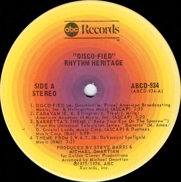 Master Release: Disco-Fied by Rhythm Heritage