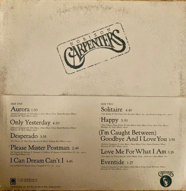 Release: Horizon-Vinyl-US-1975-SP-4530-22083709