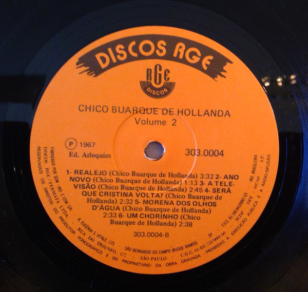 Chico Buarque De Hollanda Volume 2