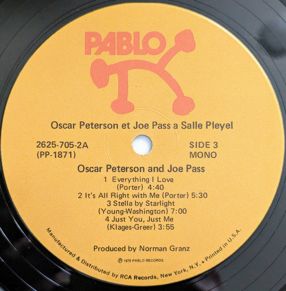 Oscar Peterson Et Joe Pass À La Salle Pleyel