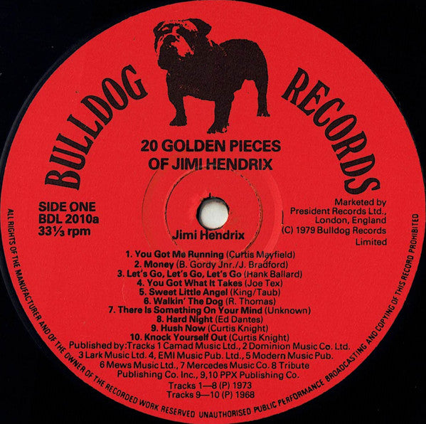20 Golden Pieces Of Jimi Hendrix