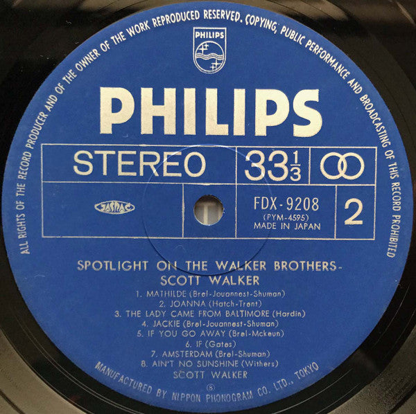 Spotlight On Walker Brothers = ウォーカー・ブラザーズ・スコット・ウォーカー/グレイテスト・ヒッツ32