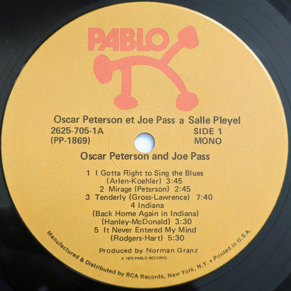 Oscar Peterson Et Joe Pass À La Salle Pleyel
