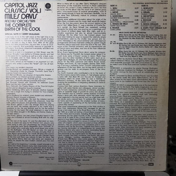 Capitol Jazz Classics Volume 1 The Complete Birth Of The Cool