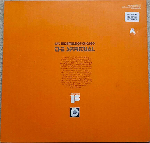 Master Release: The Spiritual by The Art Ensemble Of Chicago