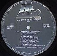 Why Can't We Be Friends?