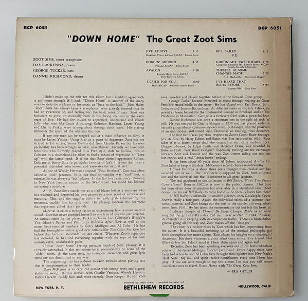 Release: Down Home-Vinyl-US-None-BCP-6051-19147033