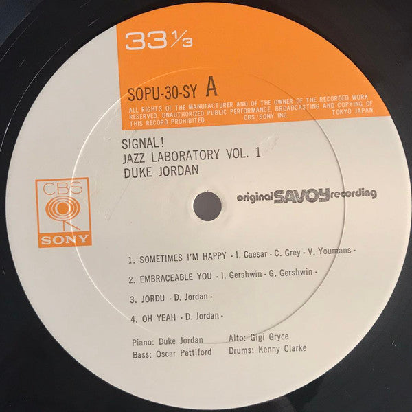 Jazz Laboratory Series Vol. 1