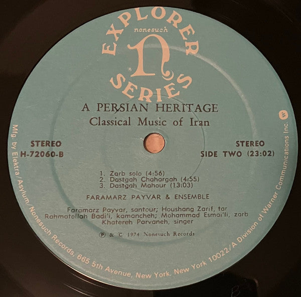 A Persian Heritage (Classical Music Of Iran)