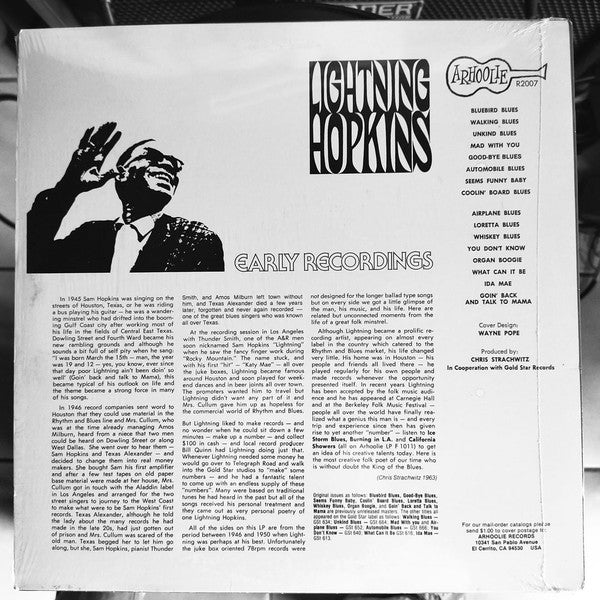 Release: Early Recordings-Vinyl-US-None-2007, R2007-20610727