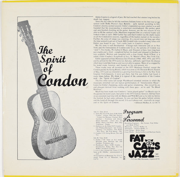 Master Release: The Spirit Of Condon by Eddie Condon