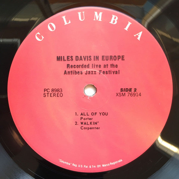 Miles Davis In Europe