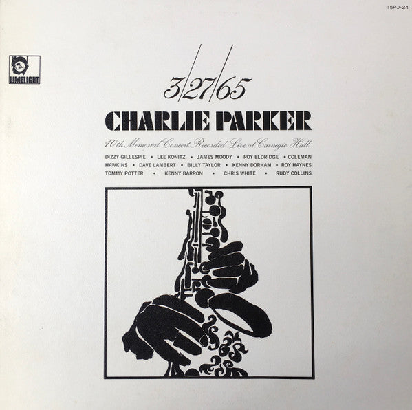 Release: 3/27/65 Charlie Parker 10th Memorial Concert-Vinyl-Japan-1979-15PJ-24-23053385