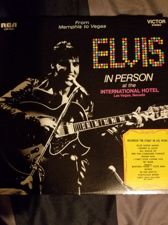 Release: From Memphis To Vegas / From Vegas To Memphis-Vinyl-US-1976-LSP-6020-11921945