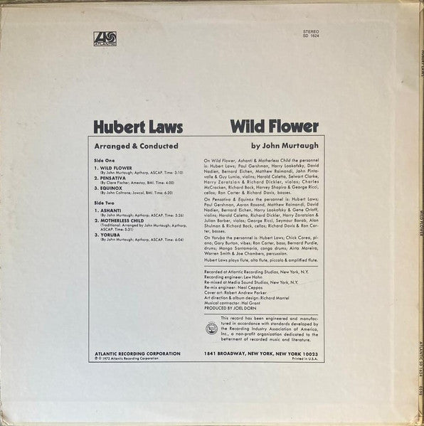 Release: Wild Flower-Vinyl-US-1972-SD 1624-33757086