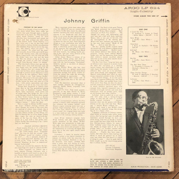 Master Release: Johnny Griffin by The Johnny Griffin Quartet