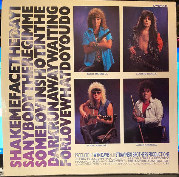 Release: Shot In The Dark-Vinyl-US-1986-GWD90540A-25496734