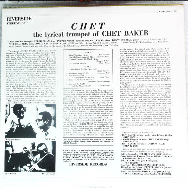 Release: Chet-Vinyl-US-1983-OJC-087, RLP-1135-13907770