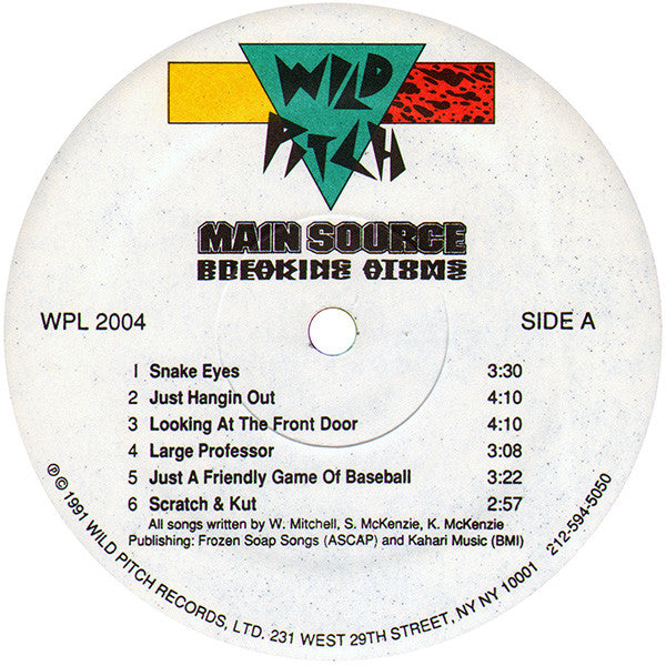 Release: Breaking Atoms-Vinyl-US-1991-WPL 2004-97036