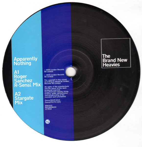Release: Apparently Nothing (Remixes)-Vinyl-UK & Europe-1999-BNHX13, 8573808630-74603