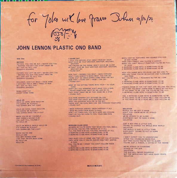 John Lennon / Plastic Ono Band