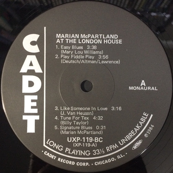 Marian McPartland At The London House