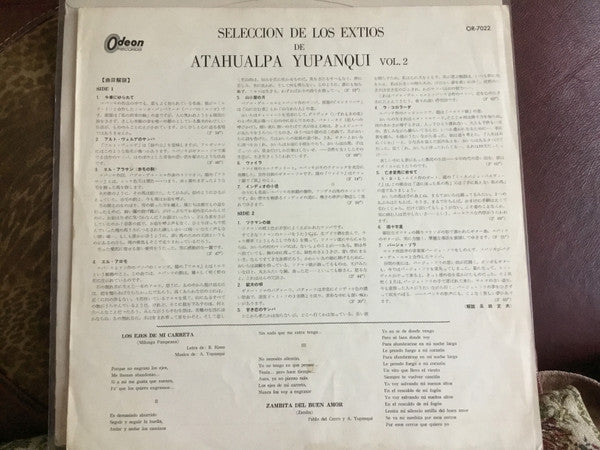 Seleccion De Los Exitos De Atahualpa Yupanqui Vol. 2
