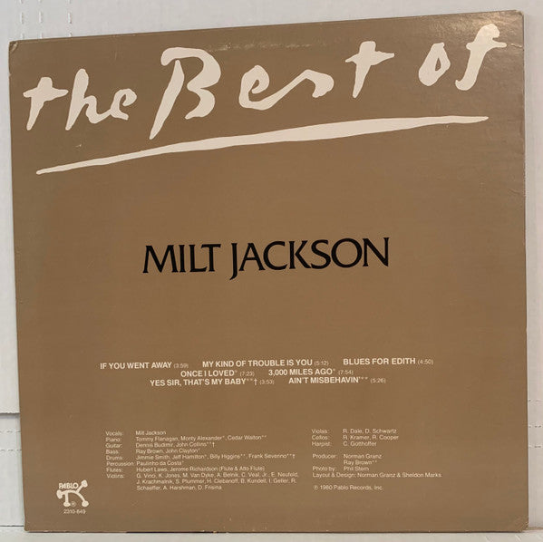 Master Release: The Best Of Milt Jackson by Milt Jackson