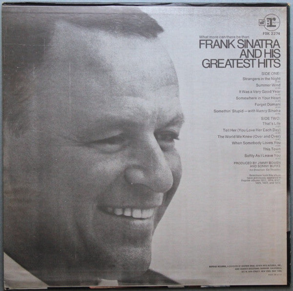Master Release: Frank Sinatra's Greatest Hits by Frank Sinatra