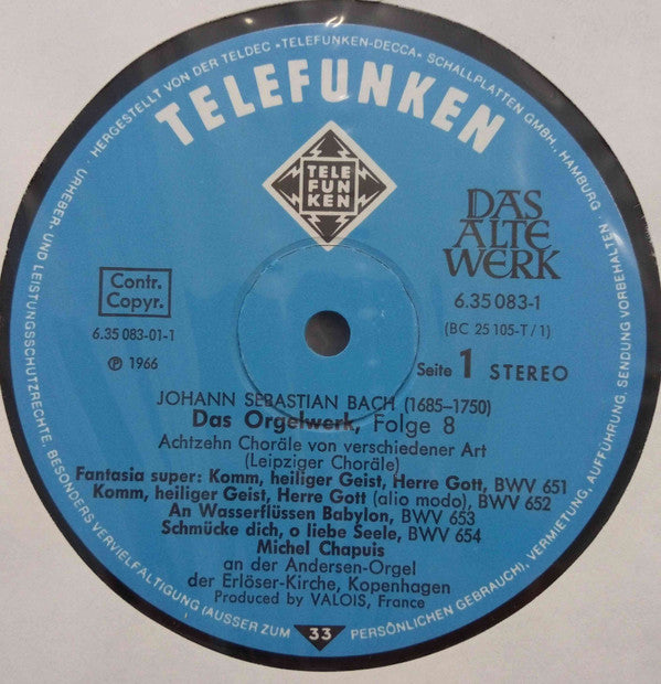 Das Orgelwerk = Organ Works = L'Œuvre D'Orgue Vol. 8