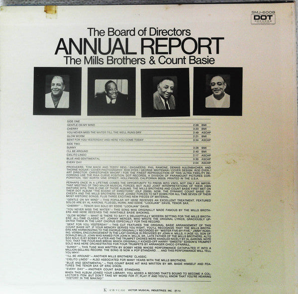 Master Release: The Board Of Directors Annual Report by The Mills Brothers