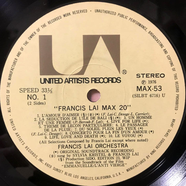 Francis Lai Max 20