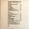 Randy Newman - Live (LP, Album) - Good Plus (G+) / Good Plus (G+)