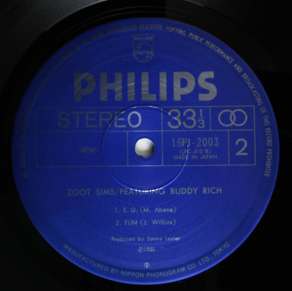 Zoot Sims Featuring Buddy Rich