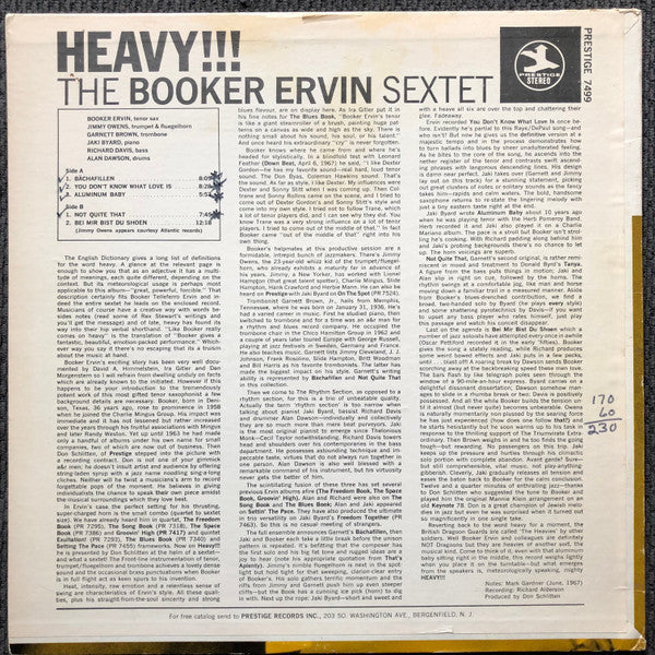 Release: Heavy!!!-Vinyl-US-1967-PR 7499-13211016