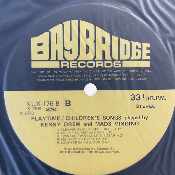 Playtime - Children's Songs Played By Kenny Drew And Mads Vinding