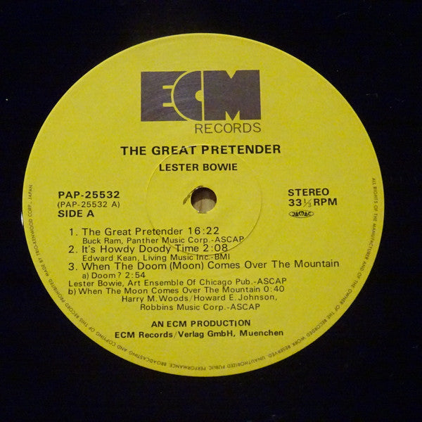 Master Release: The Great Pretender by Lester Bowie